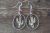 Navajo Indian Nickel Silver Coral and Howlite Stamped Earrings Tolta