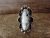 Navajo Indian Jewelry Nickel Silver White Howlite Ring Size 7 1/2 - J. Cleveland