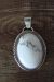 Navajo Indian Jewelry Sterling Silver White Howlite Pendant!  Begaye