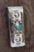 Navajo Indian Jewelry Turquoise Money Clip! Sterling Silver Mens - V. Long