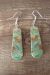 Navajo Indian Jewelry Turquoise Slab Dangle Earrings!  Lovato