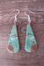 Navajo Indian Jewelry Turquoise Slab Dangle Earrings!  Lovato