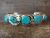 Zuni Indian Sterling Silver Turquoise Snake Bracelet - Candelaria