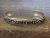 Navajo Indian Sterling Silver Cuff Bracelet Signed Singer