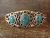 Navajo Jewelry Sterling Silver Turquoise Bracelet - George Begay 