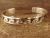 Navajo Jewelry Hand Stamped Sterling Silver Bracelet by C. Peterson