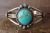 Navajo Indian Turquoise Sterling Silver Cuff Bracelet - Calladitto