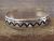 Navajo Indian Hand Stamped Sterling Silver Bracelet Signed Singer