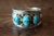 Native American Jewelry Sterling Silver Turquoise 3 Stone Ring! Size 13 - Begaye