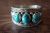 Native American Jewelry Sterling Silver Turquoise 3 Stone Ring! Size 13 - Begaye