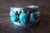 Native American Jewelry Sterling Silver Turquoise 3 Stone Ring! Size 11 - Begaye