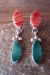 Navajo Hand Stamped Sterling Silver Spiny Oyster Earrings! - Selena Warner