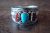 Native American Jewelry Sterling Silver Turquoise Coral Ring! Size 13 - Begaye