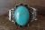 Native American Jewelry Nickel Silver Turquoise Bracelet by Bobby Cleveland