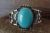 Native American Jewelry Nickel Silver Turquoise Bracelet by Bobby Cleveland