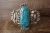 Navajo Indian Turquoise Sterling Silver Cuff Bracelet - Platero