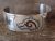 Native Indian Sterling Silver Turquoise Chip Inlay Bracelet by Ray Begay