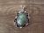 Navajo Indian Nickel Silver Turquoise Pendant by Jackie Cleveland