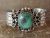 Navajo Indian Nickel Silver Turquoise Bracelet by Jackie Cleveland