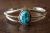 Childs Navajo Indian Sterling Silver Turquoise Bracelet - Lenora Silversmith