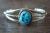 Childs Navajo Indian Sterling Silver Turquoise Bracelet - Lenora Silversmith