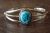 Childs Navajo Indian Sterling Silver Turquoise Bracelet - Lenora Silversmith