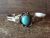 Navajo Indian Nickel Silver Turquoise Bracelet by Tolta