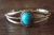 Childs Navajo Indian Sterling Silver Turquoise Bracelet - Lenora Silversmith