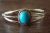 Childs Navajo Indian Sterling Silver Turquoise Bracelet - Lenora Silversmith