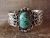 Navajo Indian Nickel Silver Turquoise Bracelet by Jackie Cleveland