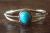 Childs Navajo Indian Sterling Silver Turquoise Bracelet - Lenora Silversmith