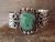 Navajo Indian Nickel Silver Turquoise Bracelet by Jackie Cleveland