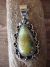 Native American Jewelry Nickel Silver Turquoise Pendant by Jackie Cleveland!