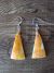 Native American Sterling Silver Spiny Oyster Dangle Earrings - L. Joe