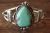 Native American Jewelry Nickel Silver Turquoise Bracelet by Bobby Cleveland