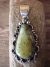 Native American Jewelry Nickel Silver Turquoise Pendant by Jackie Cleveland!