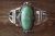 Native American Jewelry Nickel Silver Turquoise Bracelet by Bobby Cleveland