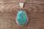 Navajo Jewelry Sterling Silver Turquoise Pendant - Sharon McCarthy