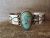 Navajo Indian Nickel Silver Turquoise Bracelet by Jackie Cleveland