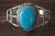 Navajo Indian Jewelry Sterling Silver Turquoise Bracelet - S. Yazzie