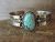 Navajo Indian Nickel Silver Turquoise Bracelet by Jackie Cleveland