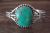 Navajo Sterling Silver Turquoise Bracelet - Hallmarked