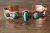 Native American Jewelry Copper Turquoise Bracelet by Bobby Cleveland