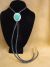  Native American Zuni Indian Sterling Silver & Turquoise Bolo Tie - Calavaza