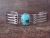 Navajo Indian Turquoise Sterling Silver Cuff Bracelet by Grace Kenneth