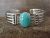 Navajo Indian Turquoise Sterling Silver Cuff Bracelet by Grace Kenneth