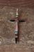 Zuni Indian Sterling Silver Inlay Cross Pendant by  Lynette Bowannie