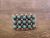 Zuni Indian Sterling Silver Turquoise 3 Row Ring by Haloo Size 7.5