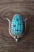 Zuni Indian Jewelry Sterling Silver Turquoise Corn Pendant - Tracy Bowekaty 