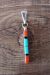 Zuni Indian Sterling Silver Turquoise Spiny Oyster Vertical Pendant by Roland Natachu